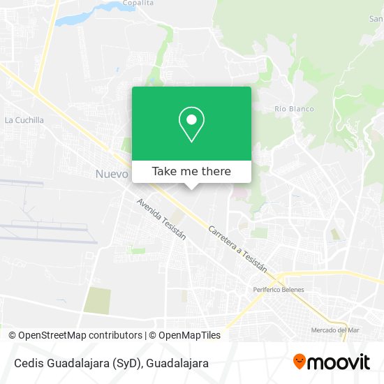 Cedis Guadalajara (SyD) map