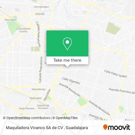 Maquiladora Vivanco SA de CV map