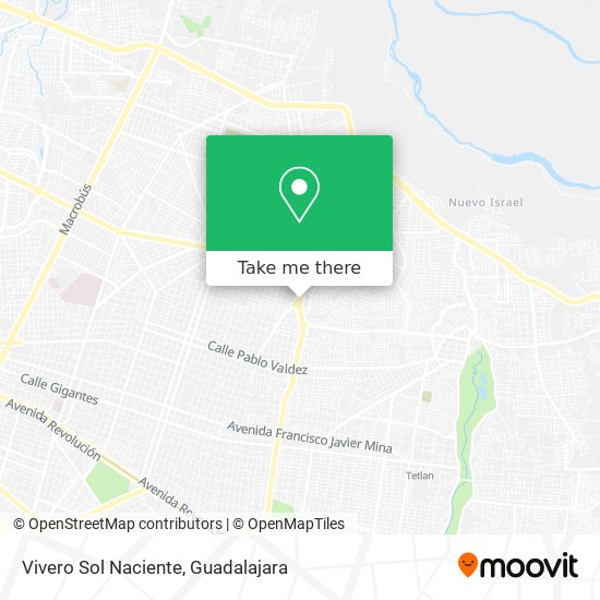 Vivero Sol Naciente map