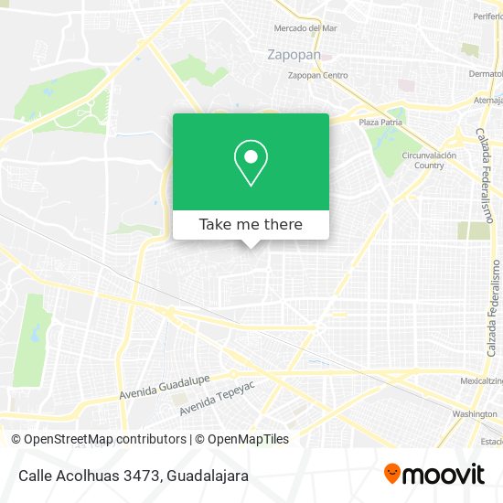 Mapa de Calle Acolhuas 3473