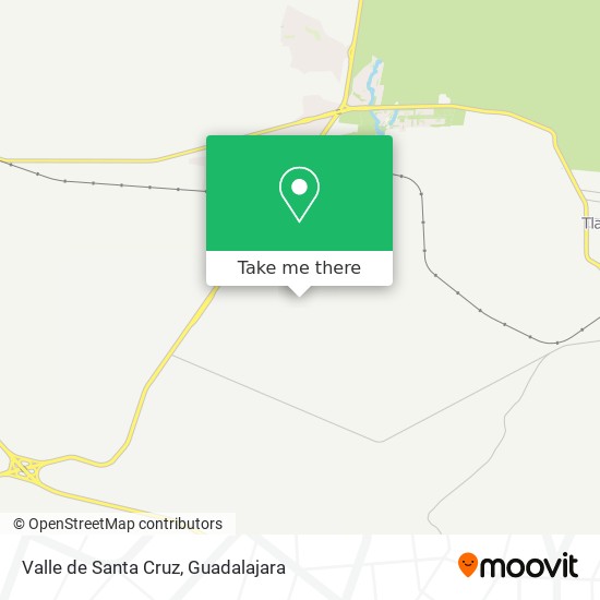 Mapa de Valle de Santa Cruz