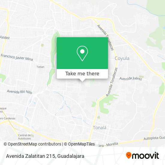Mapa de Avenida Zalatitan 215