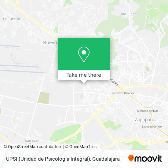 UPSI (Unidad de Psicología Integral) map