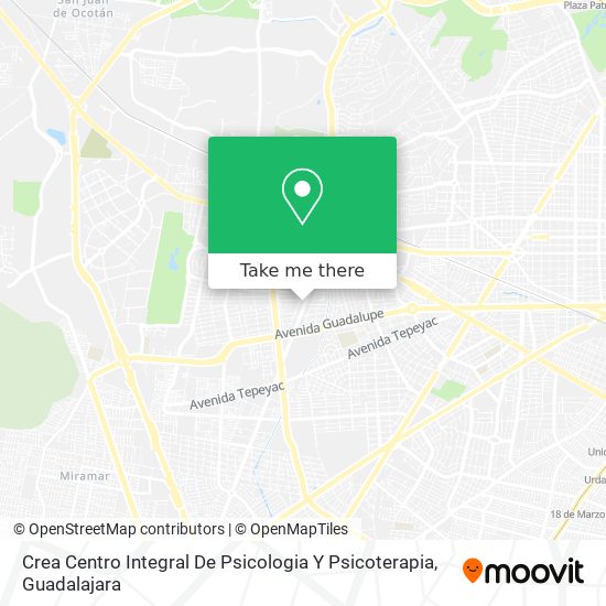 Crea Centro Integral De Psicologia Y Psicoterapia map