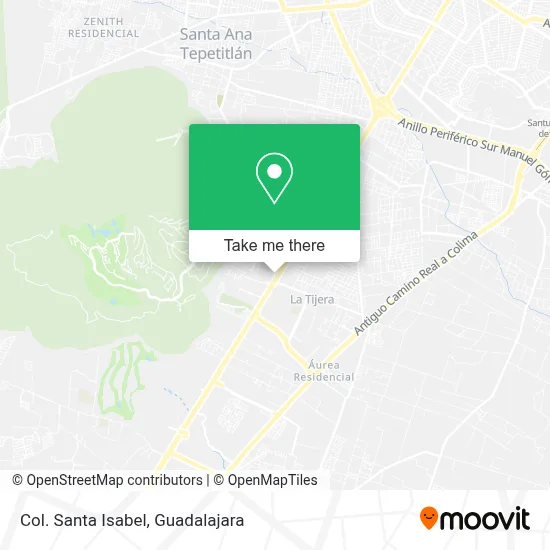 Col. Santa Isabel map