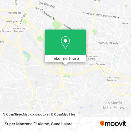 Super Manzana El Alamo map