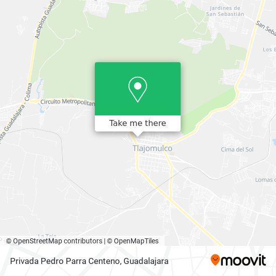 Privada Pedro Parra Centeno map