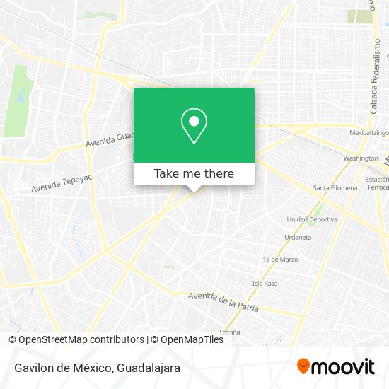 Gavilon de México map