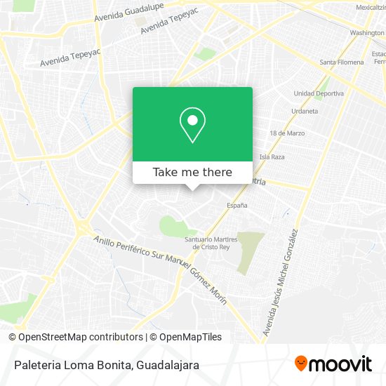 Paleteria Loma Bonita map