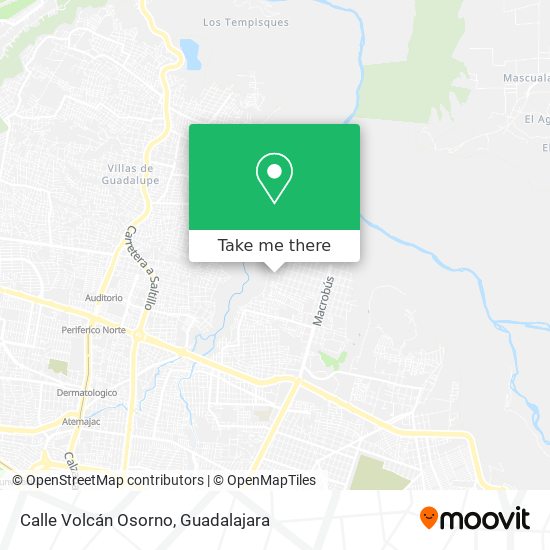 Calle Volcán Osorno map