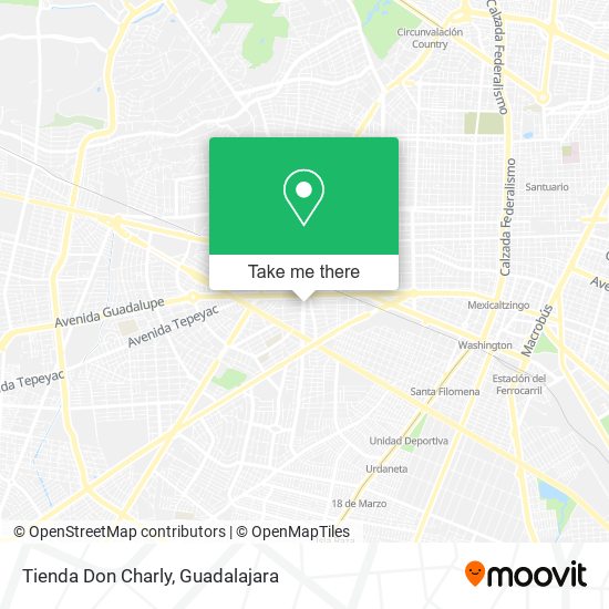 Mapa de Tienda Don Charly