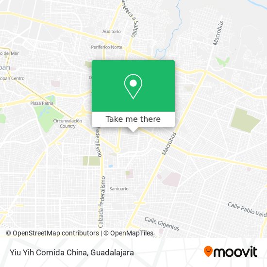 Mapa de Yiu Yih Comida China