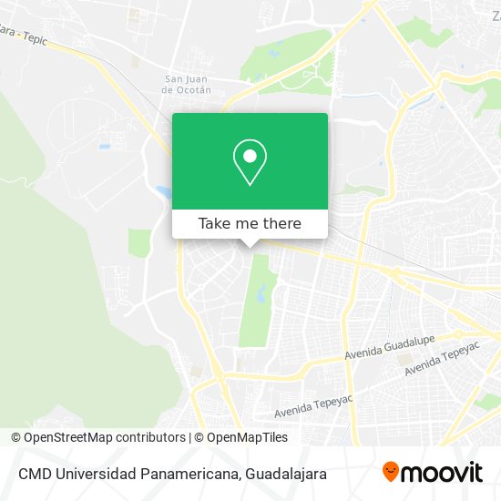 Mapa de CMD Universidad Panamericana