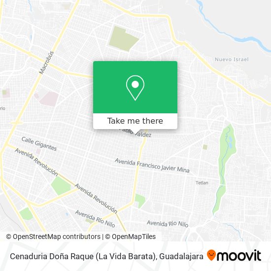 Cenaduria Doña Raque (La Vida Barata) map