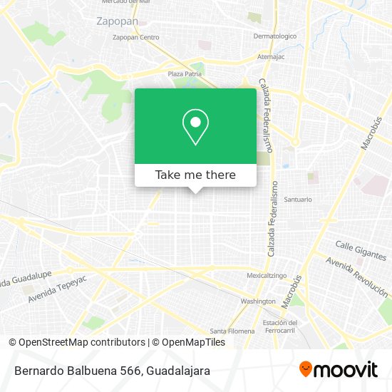 Bernardo Balbuena 566 map