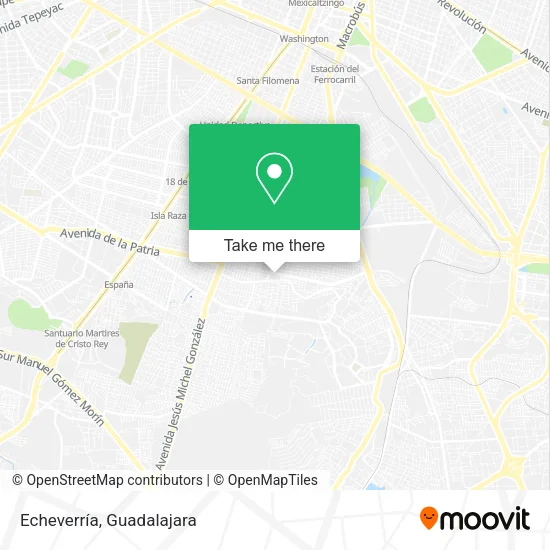 Echeverría map