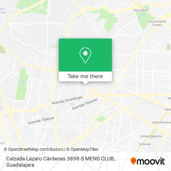 Calzada Lázaro Cárdenas 3898-S MENS CLUB map