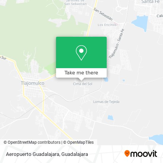 Aeropuerto Guadalajara map