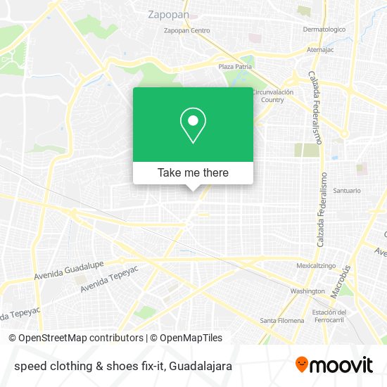 speed clothing & shoes fix-it map