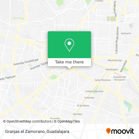Mapa de Granjas el Zamorano