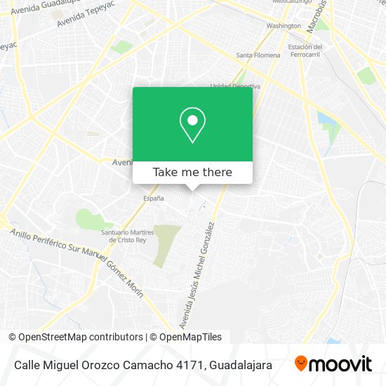 Mapa de Calle Miguel Orozco Camacho 4171