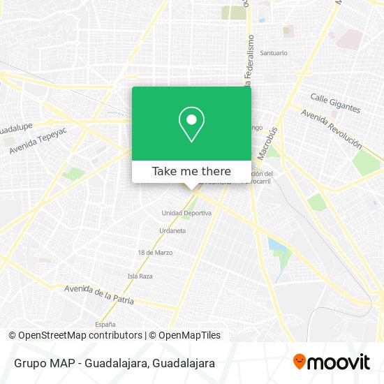 Mapa de Grupo MAP - Guadalajara