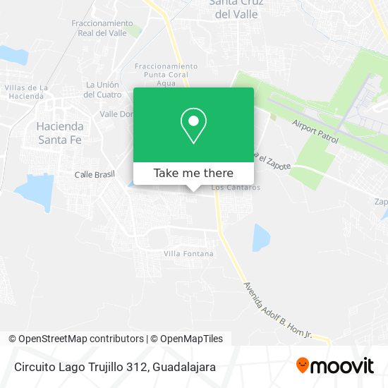 Circuito Lago Trujillo 312 map