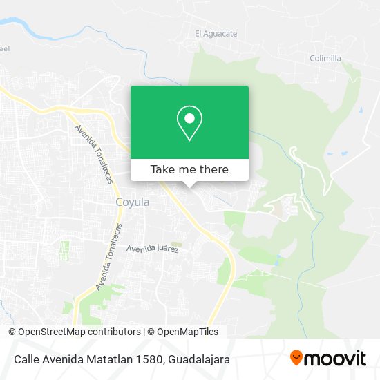 Calle Avenida Matatlan 1580 map