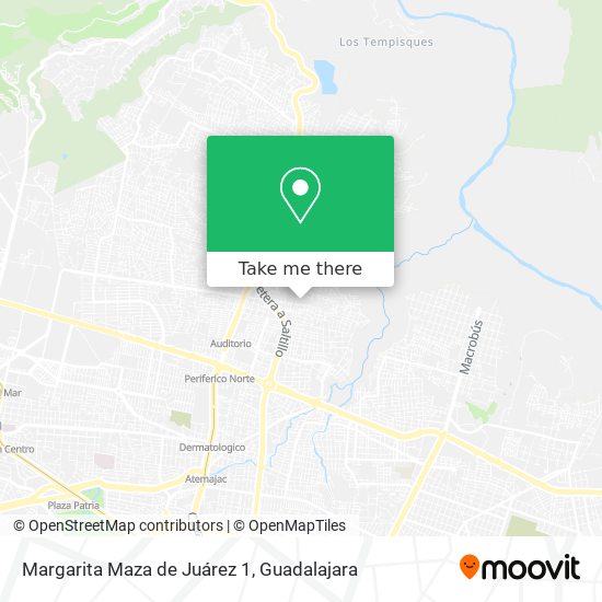 Mapa de Margarita Maza de Juárez 1