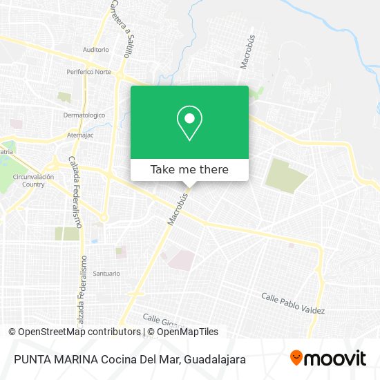 PUNTA MARINA Cocina Del Mar map