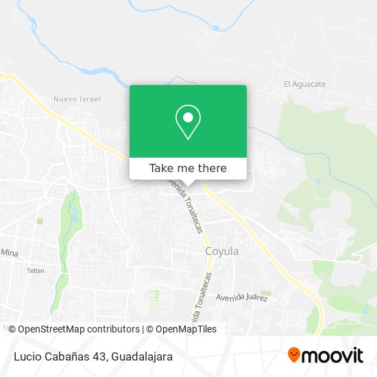 Lucio Cabañas 43 map