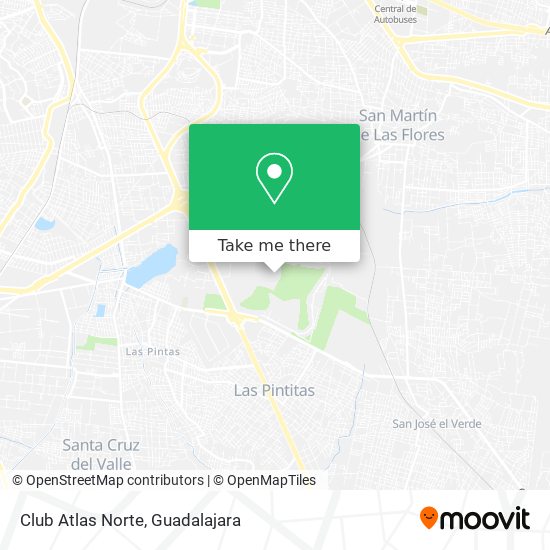 Club Atlas Norte map