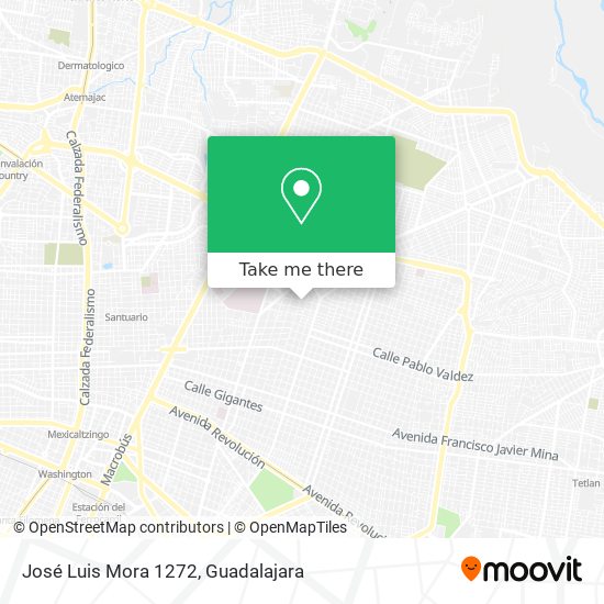 José Luis Mora 1272 map