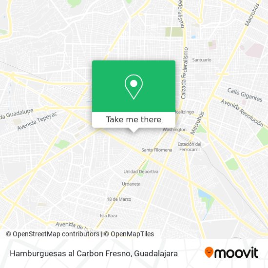 Hamburguesas al Carbon Fresno map