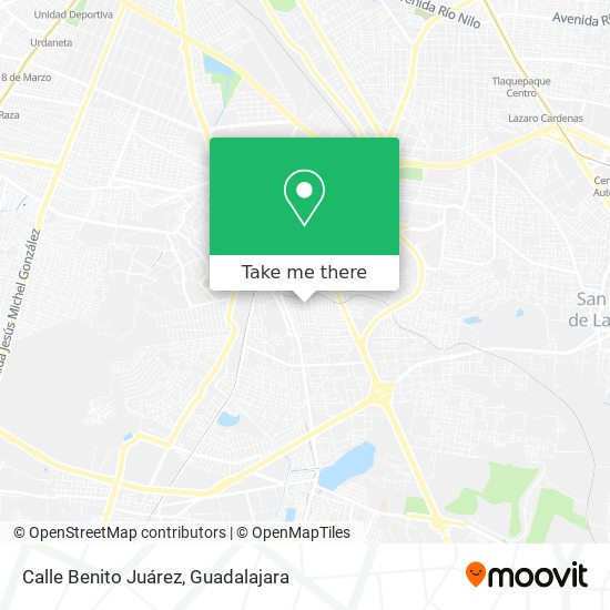 Mapa de Calle Benito Juárez