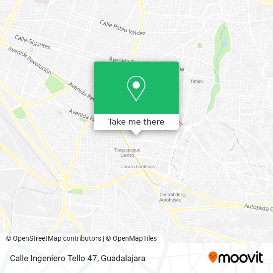 Mapa de Calle Ingeniero Tello 47