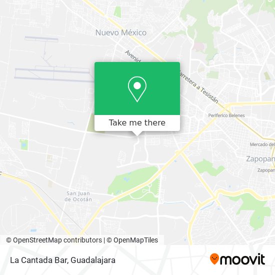 Mapa de La Cantada Bar
