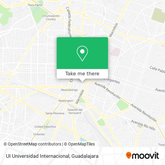 Mapa de UI Universidad Internacional