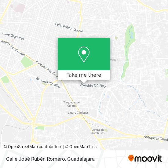 Calle José Rubén Romero map