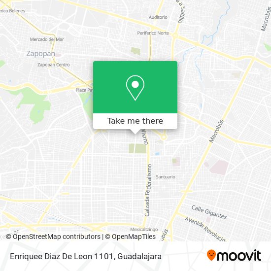 Enriquee Diaz De Leon 1101 map