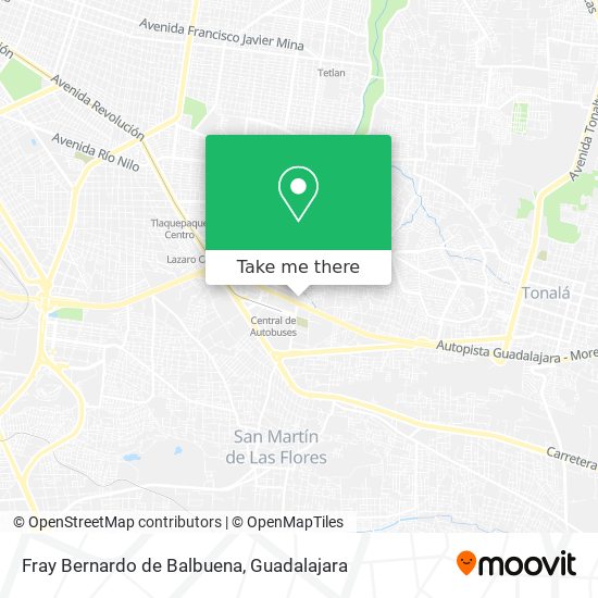 Fray Bernardo de Balbuena map