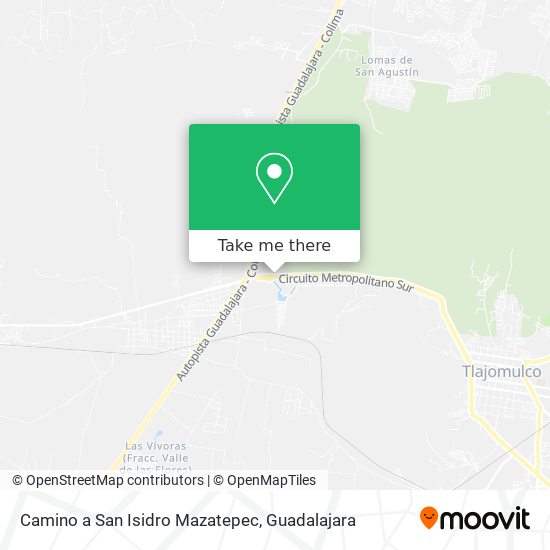Camino a San Isidro Mazatepec map