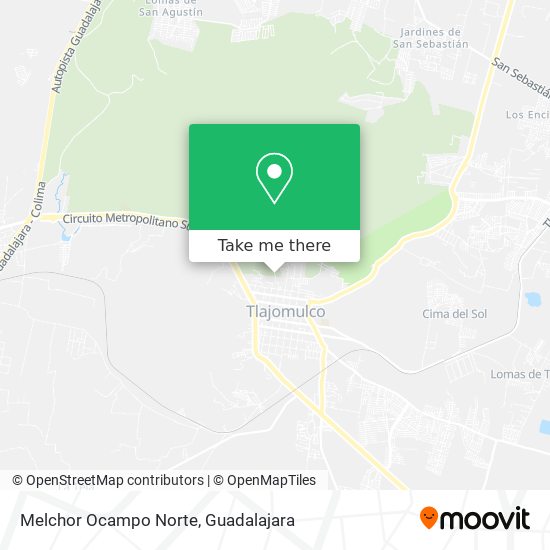 Melchor Ocampo Norte map