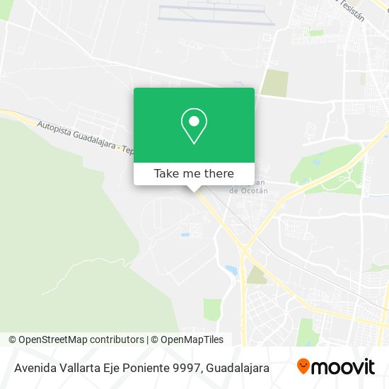 Mapa de Avenida Vallarta Eje Poniente 9997