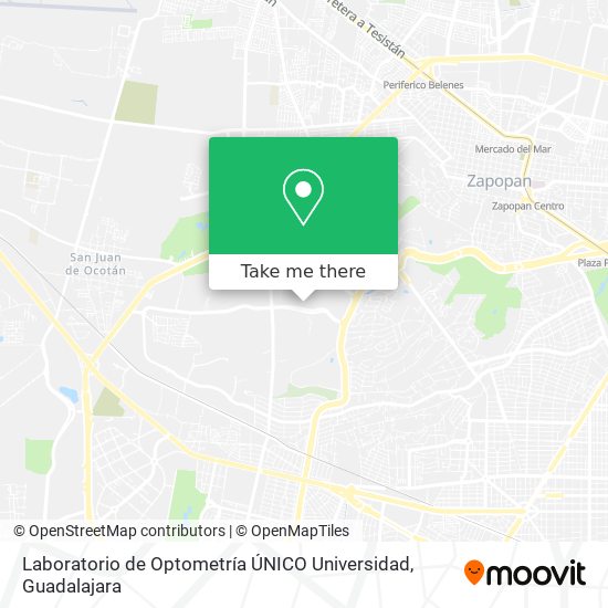 Laboratorio de Optometría ÚNICO Universidad map