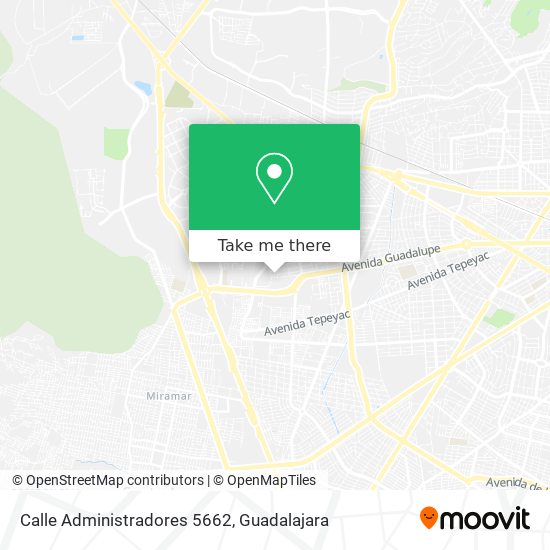 Mapa de Calle Administradores 5662