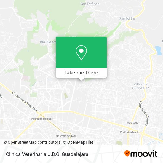 Mapa de Clinica Veterinaria U.D.G