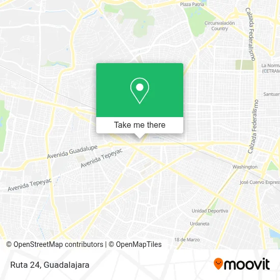 Ruta 24 map