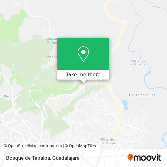 Mapa de Bosque de Tapalpa