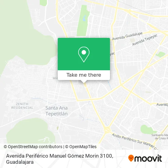 Avenida Periférico Manuel Gómez Morin 3100 map